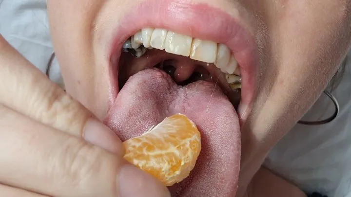 Orange Slice Swallowing