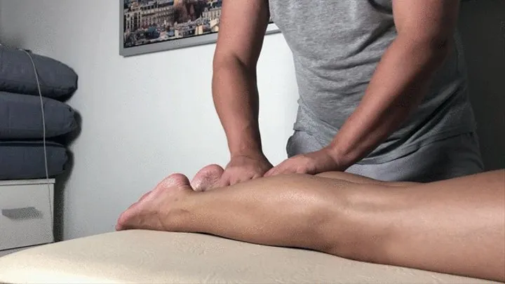 Foot massage and cum on soles (angle 2)