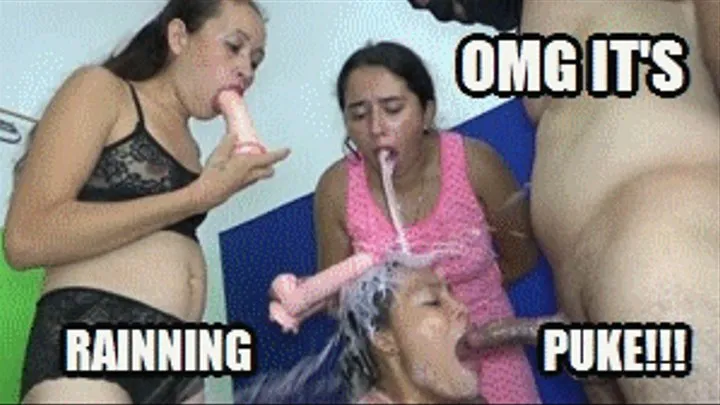 DEEP THROAT FUCKING RAIN OF PUKE SHE PUKES AND GETS PUKE SARAI + JUDY + DIANA COMPLETE