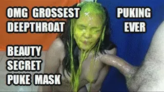 DEEP THROAT FUCKING PUKE 220714D SO GROSS VIOLET PUKE MASK BEAUTY TREATMENT AND PUTTING PUKE AGAIN IN HER MOUTH