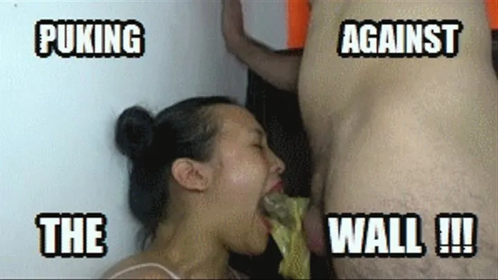 DEEP THROAT FUCKING AGAINST THE WALL + ORAL CREAMPIE + CUM SWALLOWING PUCCA DTA66D