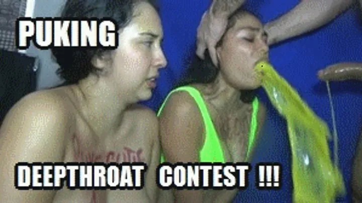 DEEP THROAT FUCKING PUKE VERY GROSS CRAZY CONTEST 2 GIRLS + PUKE SHARING + PUKE GARGLING + FACIAL + CUM LICKING + CUM SWAPPING + CUM SWALLOWING JUDY SARAI DTA92D