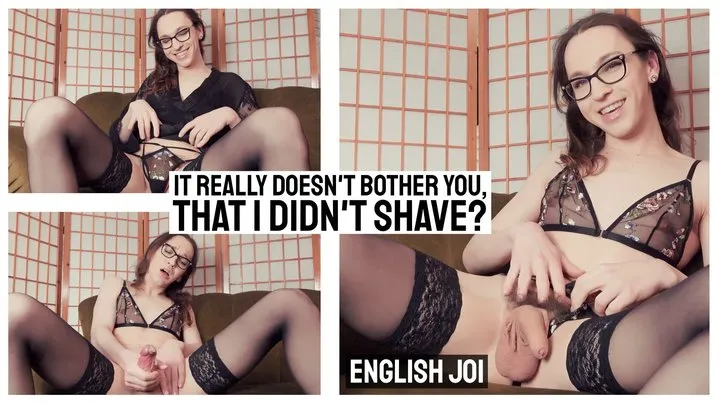 Do you still think I'm hot with a bush? Prove it! Jerk-Off-Instruction in English