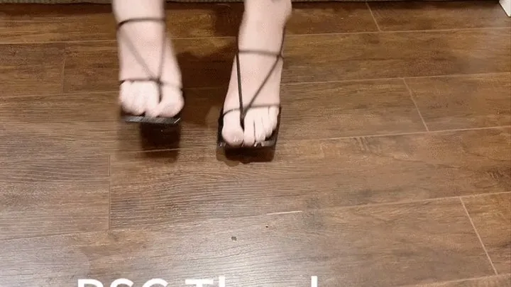 TS try on Strappy high heel sandals custom request