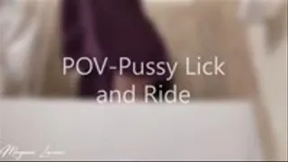 Hairy Pussy Lick and Ride-POV