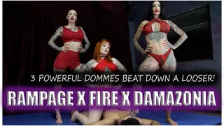 Rampage X Fire X Damazonia taking down a looser