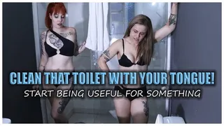 Double domme toilet slave training