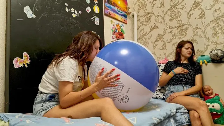 two girls b2p ball