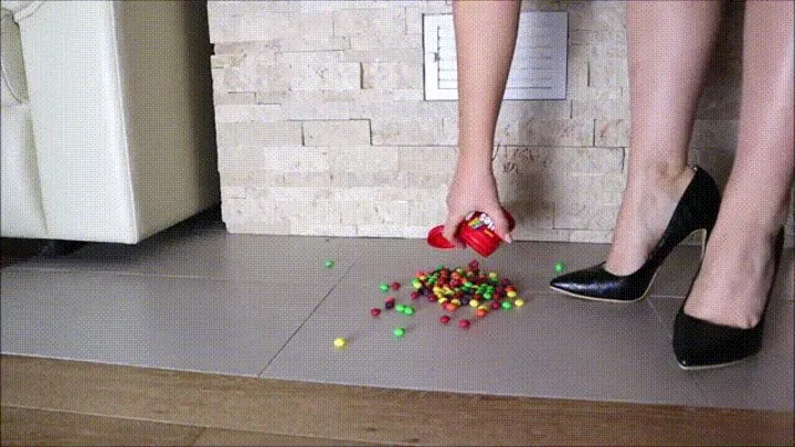 Walking all over skittles