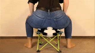 Roxy Panda on Small Chair Buttcrush