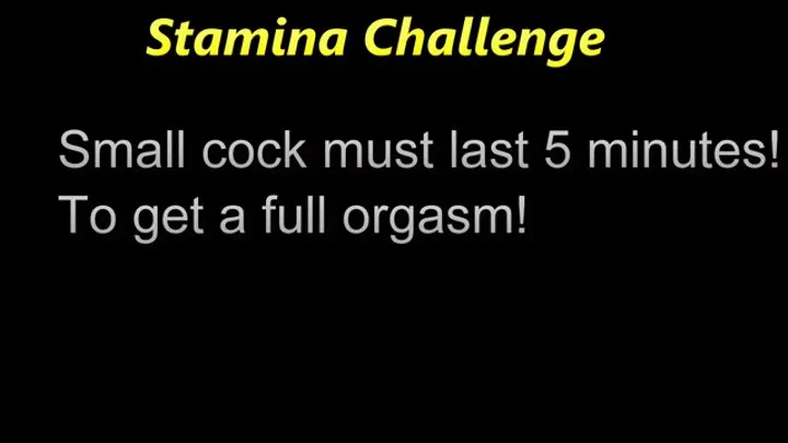 5 minute premature ejaculation challenge