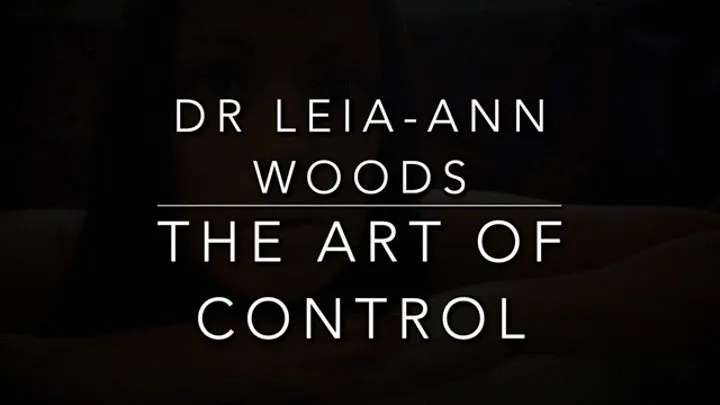 The Art of Control