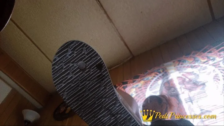 Shrunk Under Carla's Feet POV