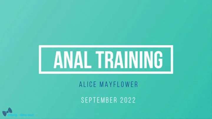 Anal Training - Solo Girl