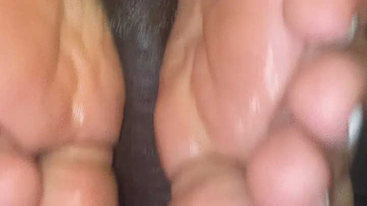 All white famous TikTok Footjob!