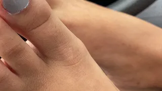 7min Foot fetish Footjob long toes grip