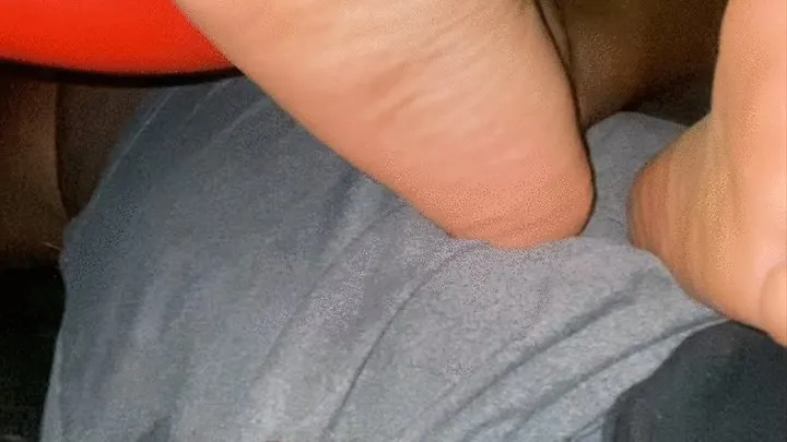 College bae Footjob foot fetish