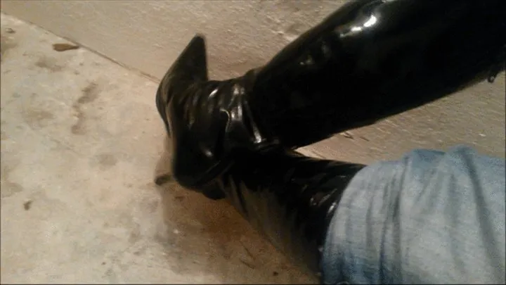 Squeaky Laquer Boots