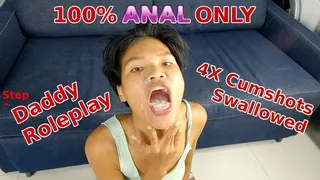 Step-Daddy, I Feel Sick, 4x Cumshots Swallowed, ATM, Anal Only