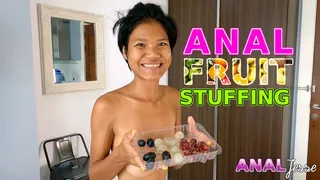 Asian Teen Anal Fruit Stuffing