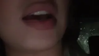 Masturbating blonde Agata Ruiz in sexy lingerie pleasing herself with rubber dick