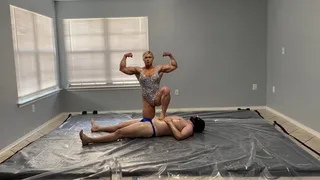 Tatiana vs Hercules Oil Wrestling