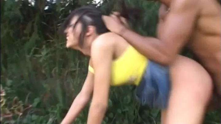 Trans Stunner Gets Fucked Hard at the Park