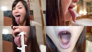 Sumire - Long Tongue and Mouth Showing