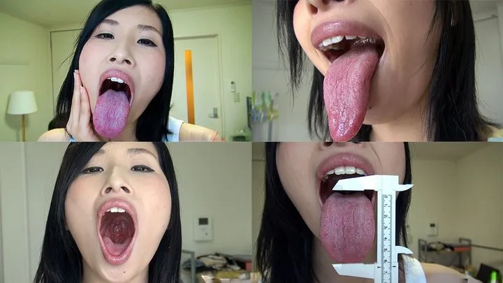 Yua - Long Tongue and Mouth Showing