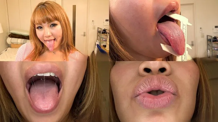 Yukina Futaba - Long Tongue and Mouth Showing