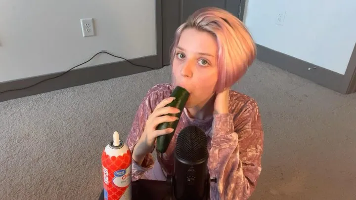 ASMR- Cucumber Sucking