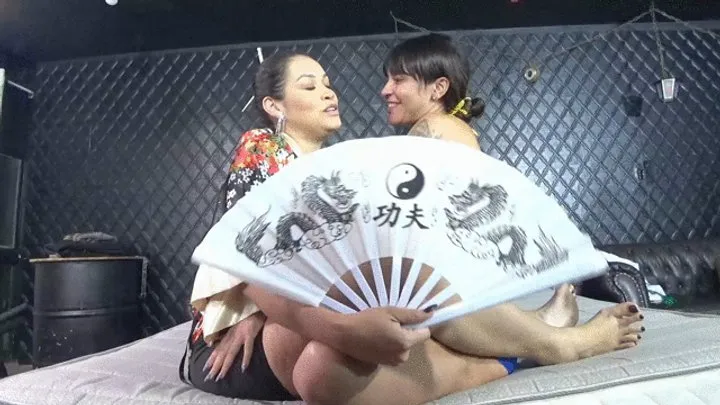 Asian Goddess kissing a MILF girl BY Kiara Nissei and STELLAR Cam By Aline