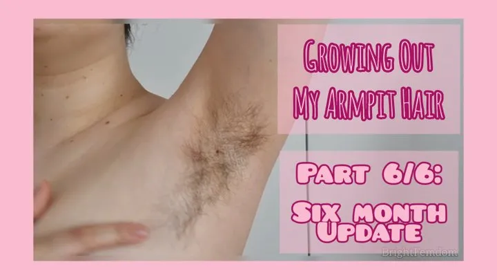 Growing out My armpit hair - six month update