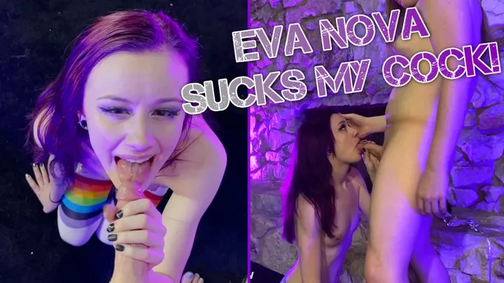 Eva Nova Sucks Trans Girl's Cock