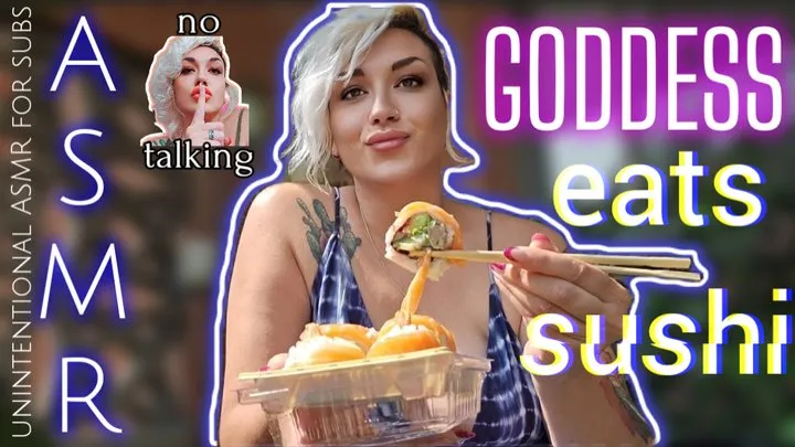 Goddess Eats Sushi: No Talking Femdom ASMR