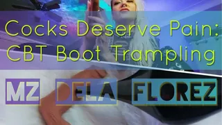 Cocks Deserve Pain: CBT Boot Trampling