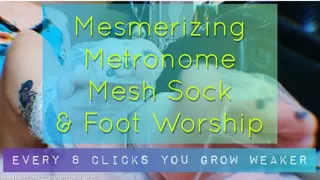 Mesmerizing Metronome Mesh Sock & Foot Worship