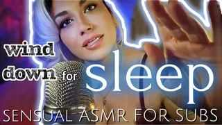 Wind Down for Slumber: Sensual ASMR for sub (with Gentle Rain sounds)