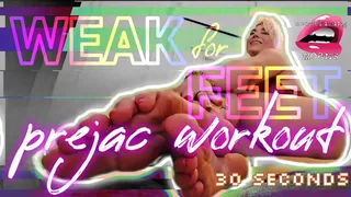 Prejac Workout: Weak for Feet #2 - Foot Worship JOI Timer [30 Seconds] with Mesmerizing Moans & Binaural Beats