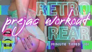 Retro Rear Prejac Workout: Ass Worship Timed JOI [2 Minutes] ( with Mesmerizing Moans & Binaural Beats)