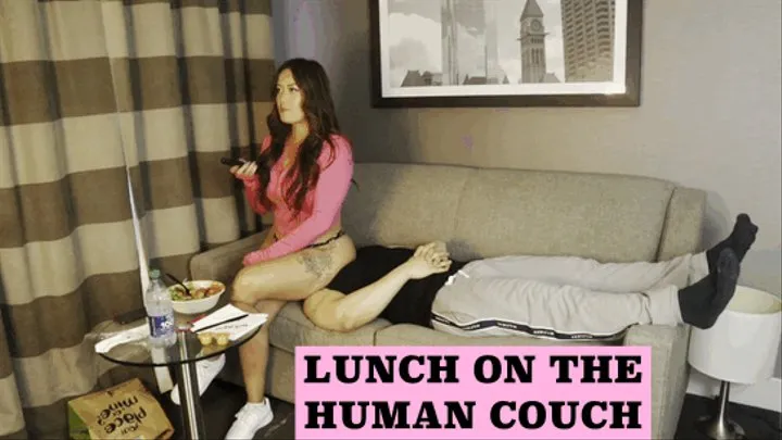 Goddess Jordyn - Eating Lunch On The Human Couch