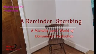 A Reminder Spanking