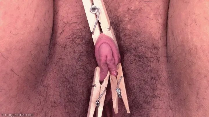 big clit stroking and torment