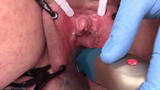 gooey urethra thrusting dildo + estim