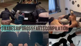 3 Babes Rip Gross Farts Compilation