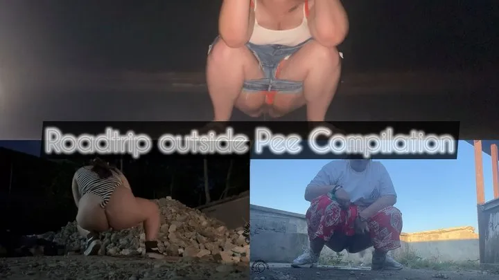 Roadtrip Outside Pee Compilation