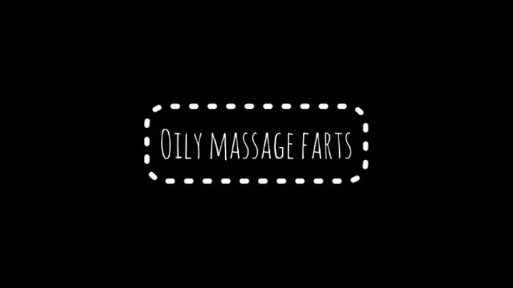 Oily massage farts