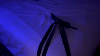 Black Light Bondage Footjob