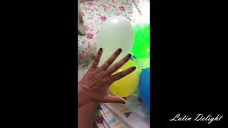 Perform bikini more balloons more nails