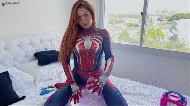 Mary Jane Spiderman costume popping Belbal Balloons 14